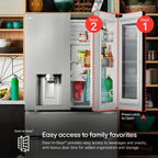 LG 30 cu. ft. 4-Door French Door Refrigerator - LRMDS3006S
