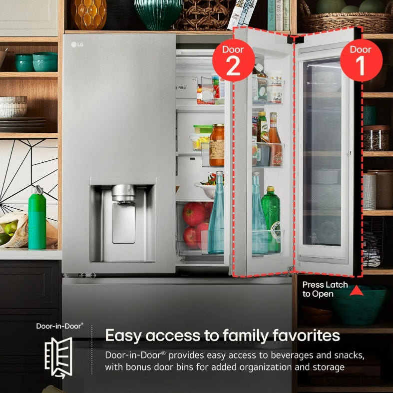 LG 30 cu. ft. 4-Door French Door Refrigerator - LRMDS3006S