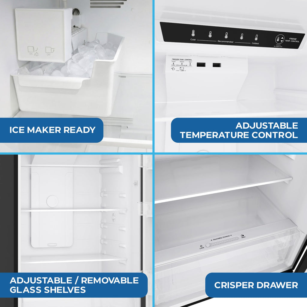 Avanti 14.6 cu. ft. Top Freezer Refrigerator - AVFF146DLJ0W