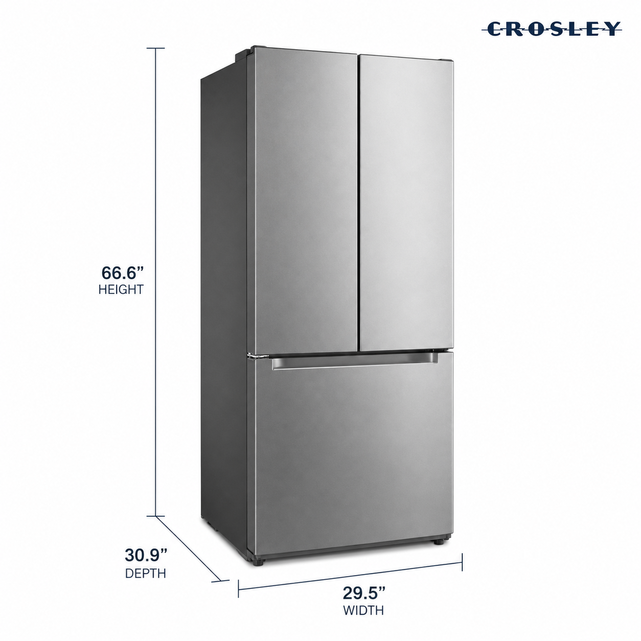 Crosley 18.4 cu. ft. French Door Refrigerator - CFDMH1834AS