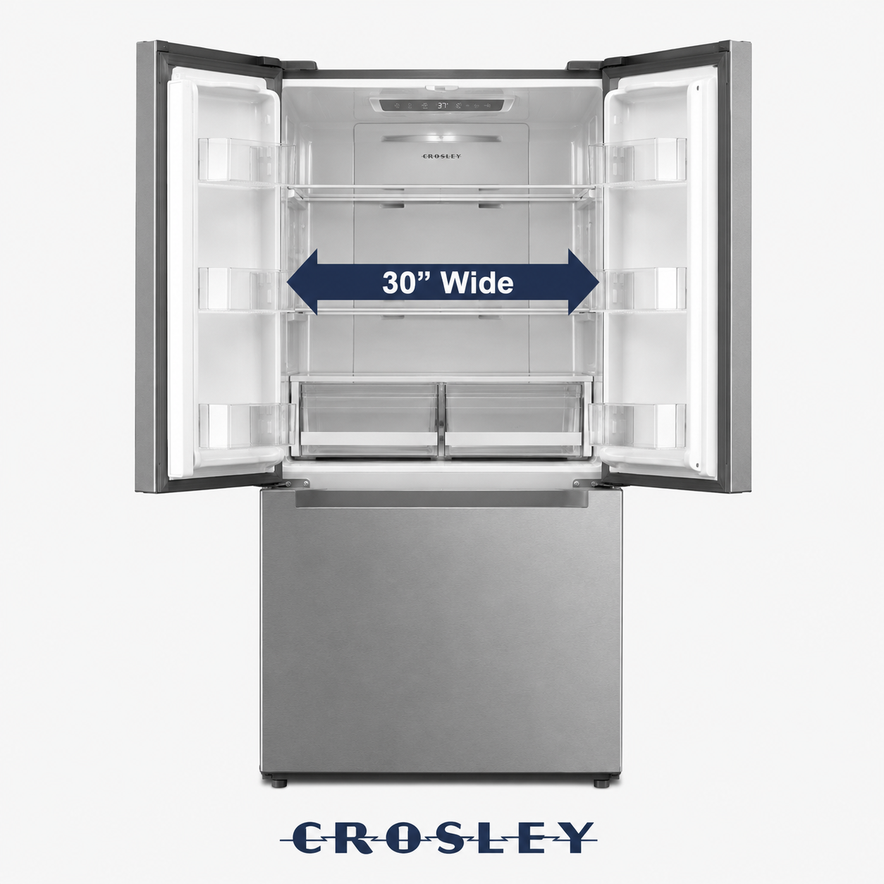 Crosley 18.4 cu. ft. French Door Refrigerator - CFDMH1834AS