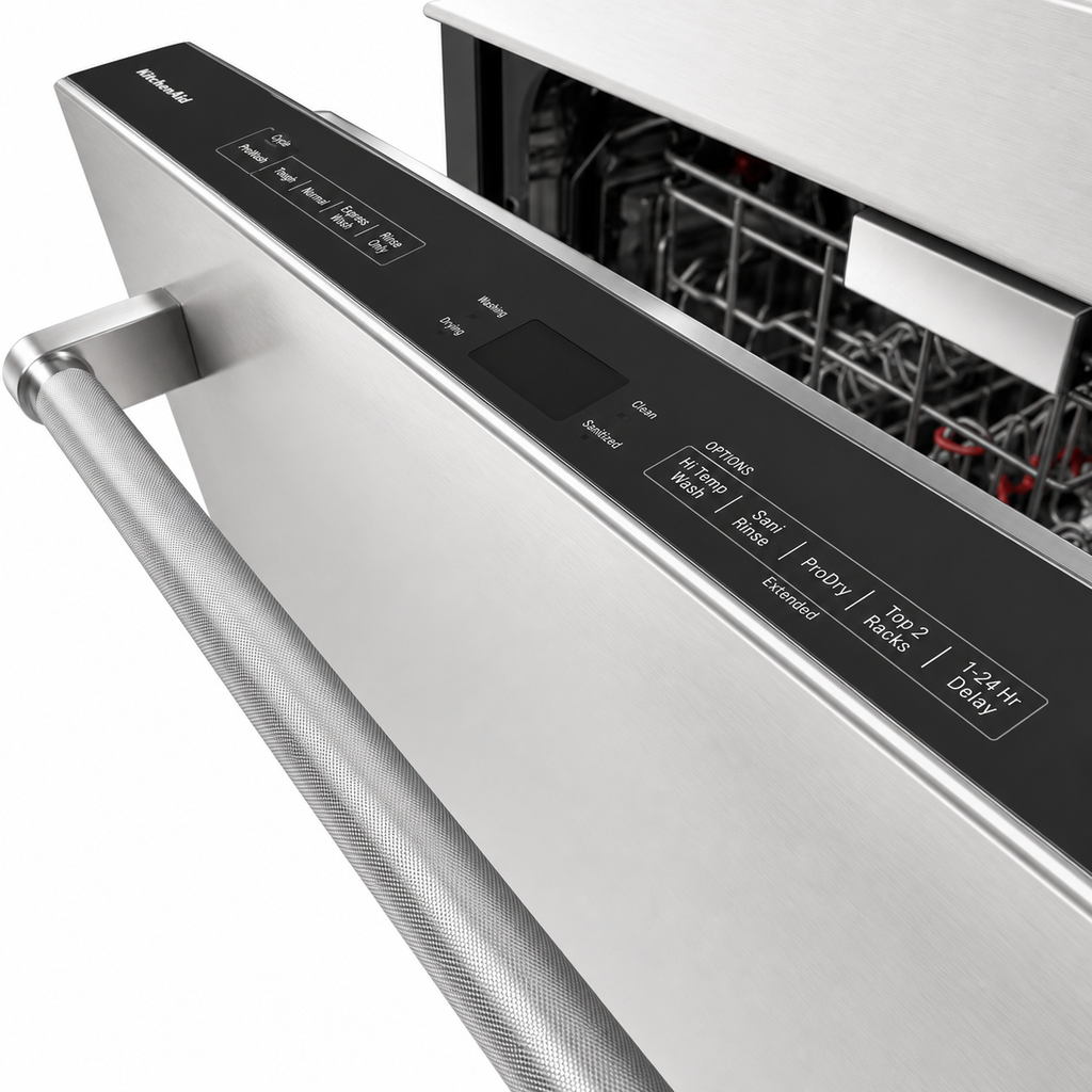 KitchenAid 24 in. Top Control Dishwasher with 3rd Rack - KDTM604KPS