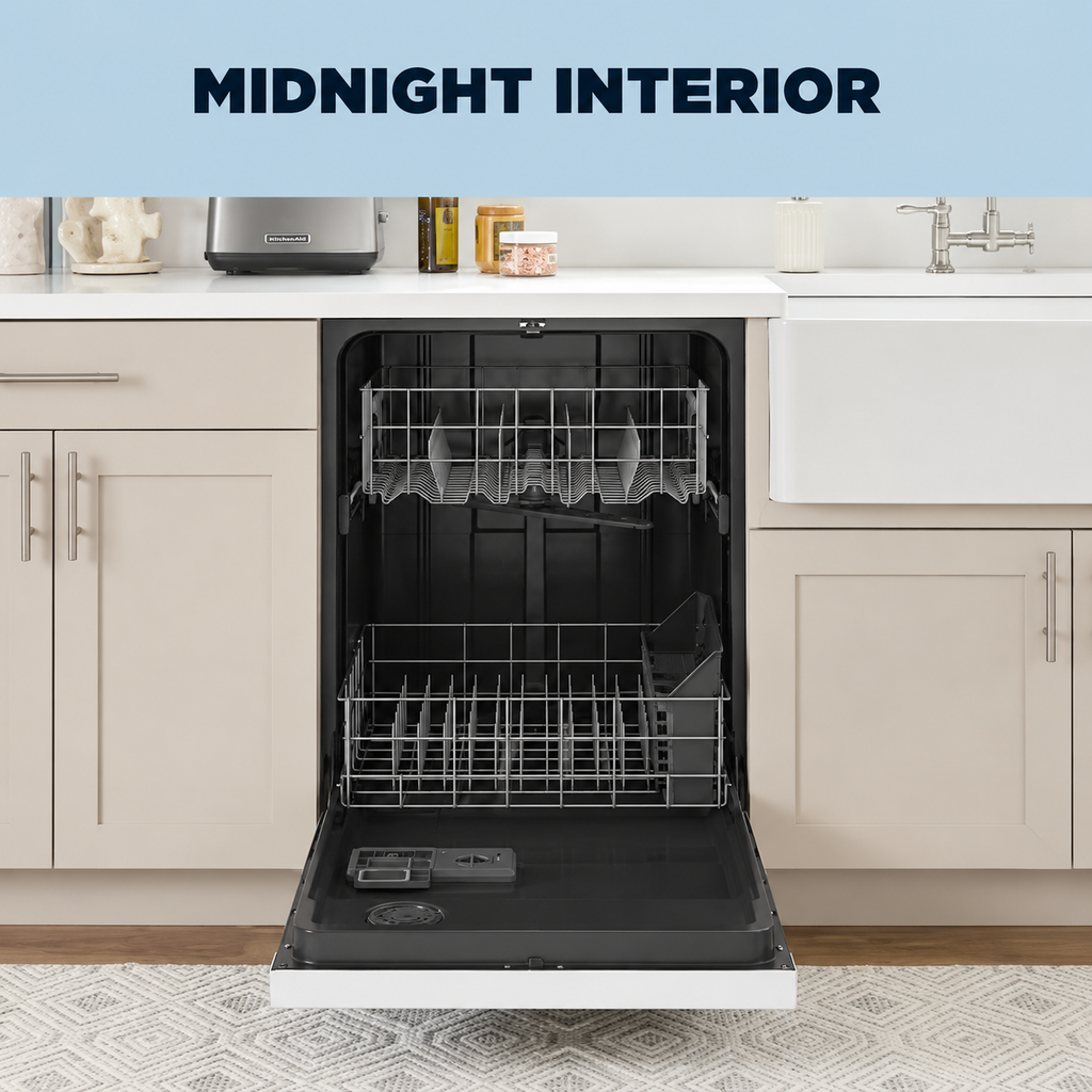 Amana 24 in. Built-In Dishwasher with Midnight Interior - ADFS2524RW