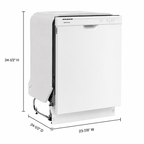 Amana 24 in. Built-In Dishwasher with Midnight Interior - ADFS2524RW