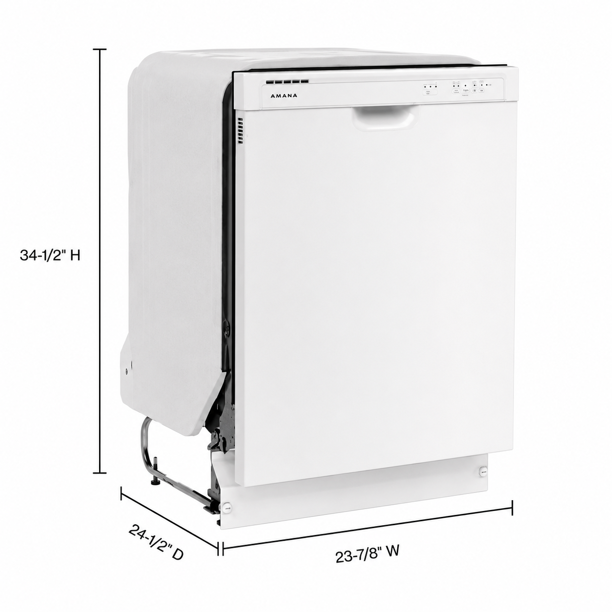 Amana 24 in. Built-In Dishwasher with Midnight Interior - ADFS2524RW