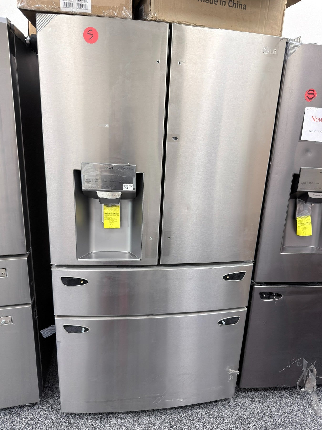 LG 30 cu. ft. 4-Door French Door Refrigerator - LRMDS3006S